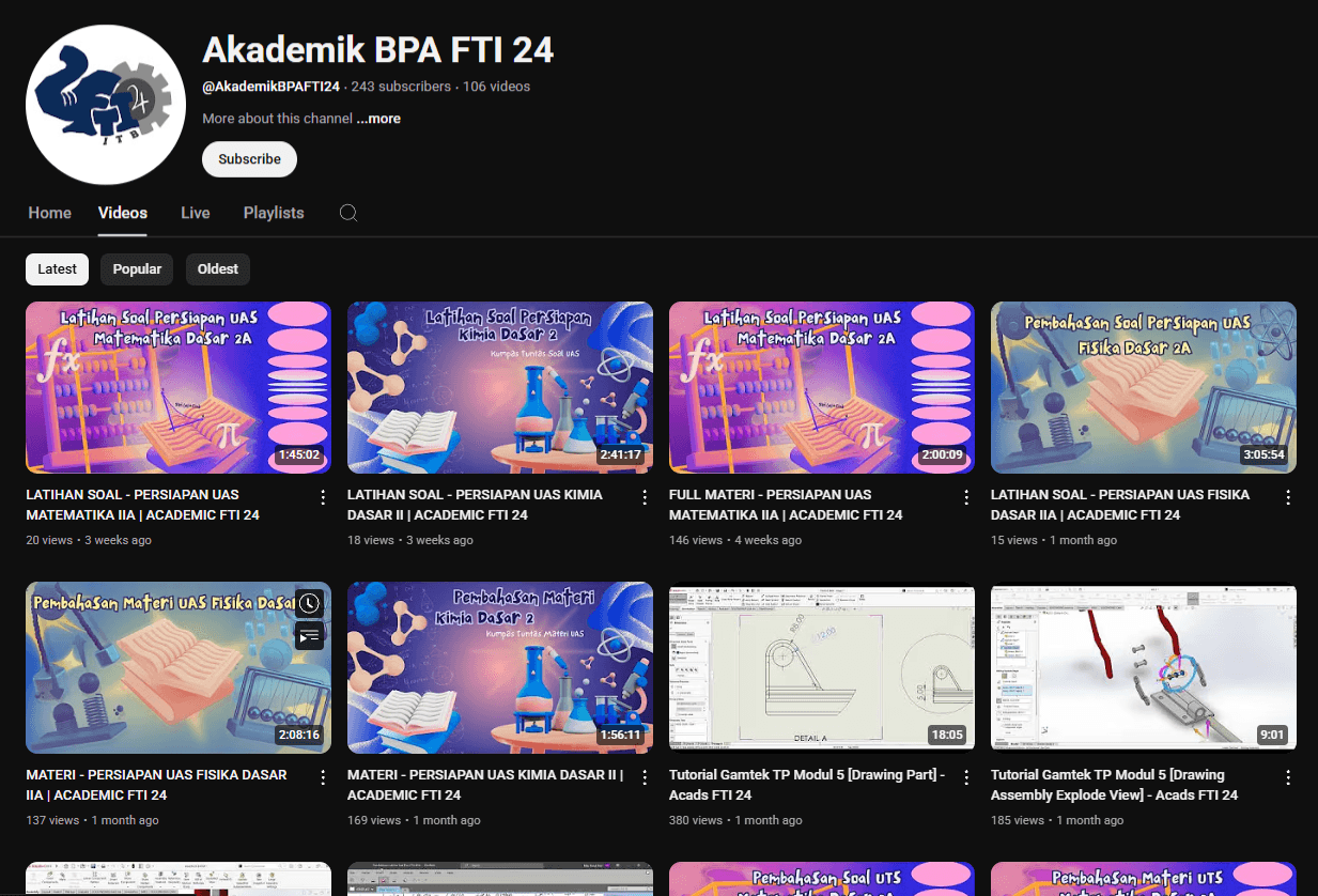 Youtube FTI 24